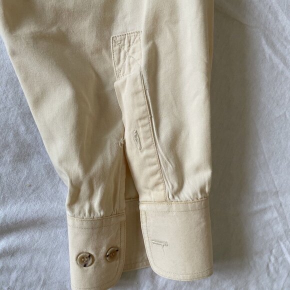 Orvis Mens Beige Long Sleeve Button-Up Shirt Utility Pockets Size L Hunting 100% - Picture 9 of 12